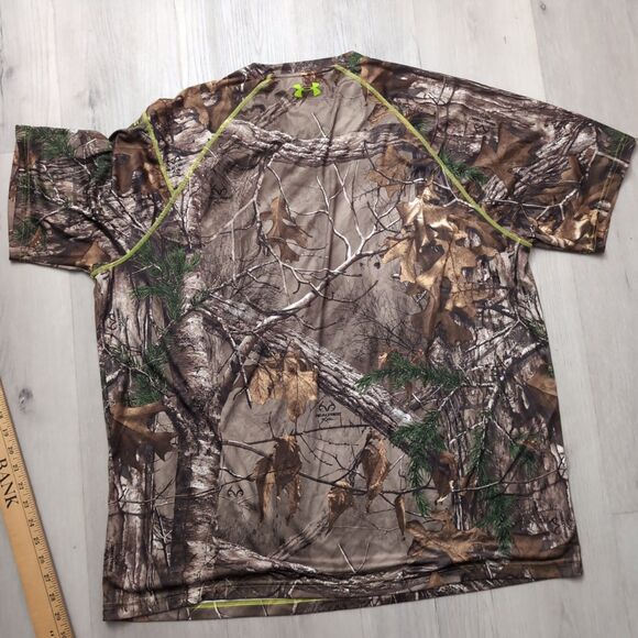 Under Armour Realtree T Shirt Men’s 2XL Underamor Loose Heatgear Scent Control - Picture 4 of 4